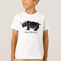 Cool de la faune J'aime RHINOS - Nature- Garçons T