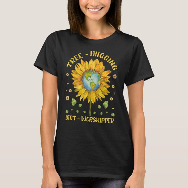 T-shirt Cool De l'environnement arbre serrant Dirt (Devant)