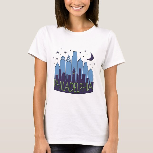 T-shirt Cool de méga d'horizon de Philly (Devant)