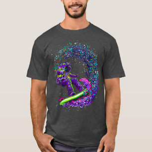 T-shirt Cool de surfeur spatial astronaute