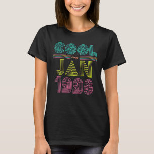 T-shirt Cool depuis Janvier 1998 25e fête d'anniversaire H
