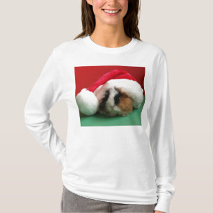 T-shirt Cool des femmes Noël Guinée porc