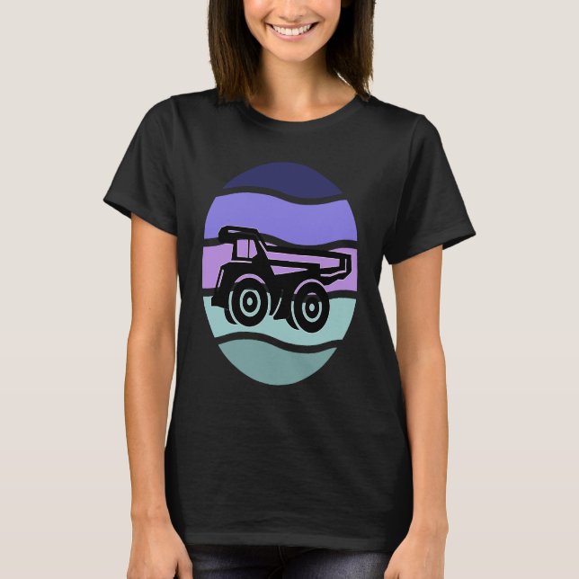 T-shirt Cool Dump Truck for Wheel Loader & Construction Ve (Devant)