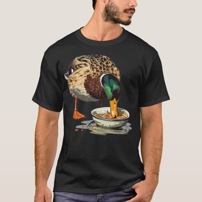 T-shirt Cool eating mandarin duck costume for feeding duck (Devant)