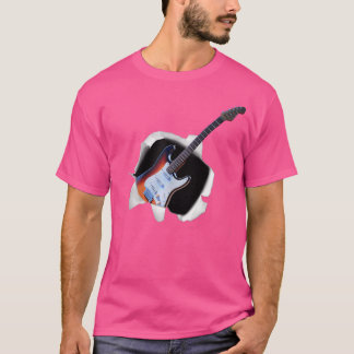 T-shirt Cool Electric Acoustique Guitare Chemise Guitarist