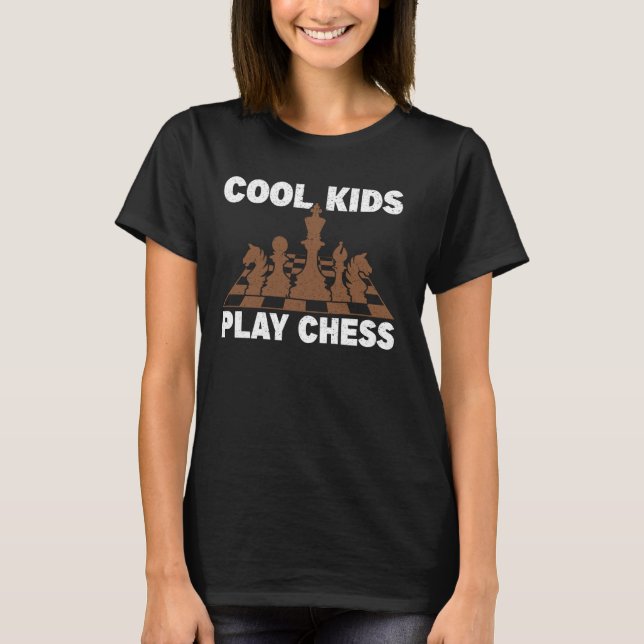 T-shirt Cool Enfants Jouer aux échecs 1 (Devant)