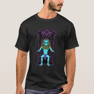 T-shirt Cool Et Alien Déplaisant Pharao Ancienne Pyramide 
