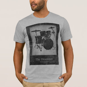 T-shirt cool et tambours noir et blanc