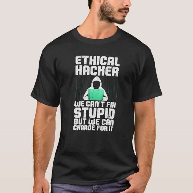 T-shirt Cool Ethical Hacking For Men Women Cybersecurity S (Devant)
