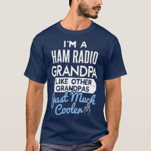 T-shirt Cool Fathers Day Design Ham Radio Grandpa