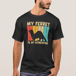 T-shirt Cool Ferret Pour Enfants Garçons Hommes Ferret Ani