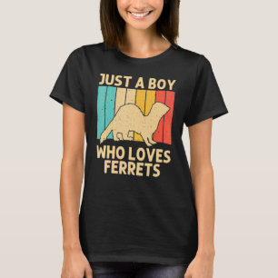T-shirt Cool Ferret Pour Garçons Enfants Animal Ferret Pro