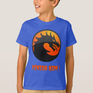 T-shirt Cool Fire Dragon MK Combattre Videogame Terminer