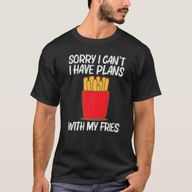 T-shirt Cool Fries Pour Hommes Femmes Restauration Rapide  (Devant)