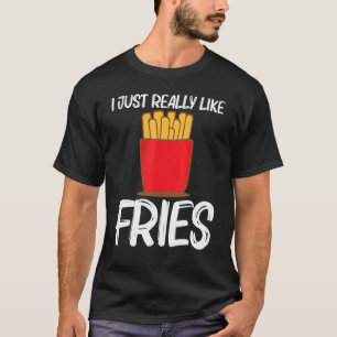T-shirt Cool Fries Pour Hommes Femmes Restauration Rapide 