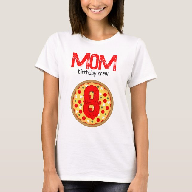 T-shirt Cool fun pizza fête anniversaire de enfant équipag (Devant)