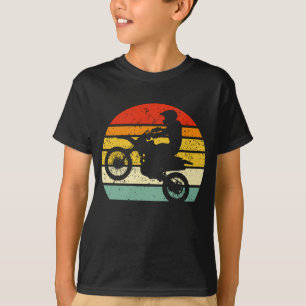 T-shirt Cool Fun Retro Style Vintage Sunset Motocross Dirt