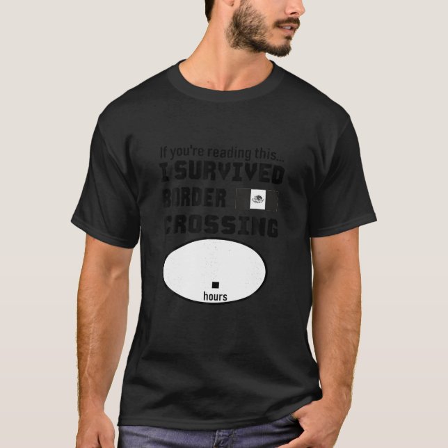T-shirt Cool Funny Mexique Mexique Mexique Mexique Frontiè (Devant)