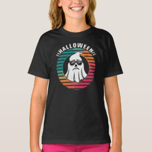 T-shirt Cool Ghost Halloween Conception rétro