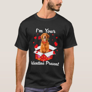 T-shirt Cool Golden Retriever  I'm Your Valentine Day Pres