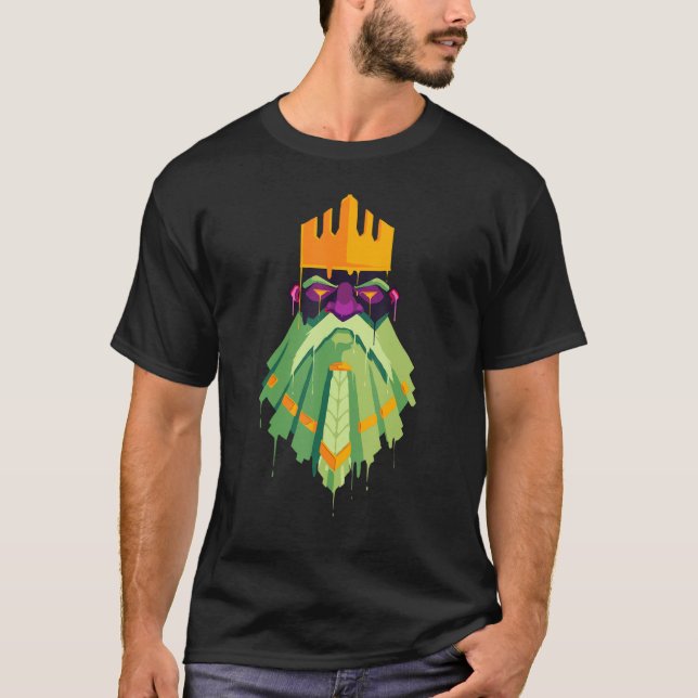 T-shirt Cool Graffiti Peinture Drif Nain King Zombie Scary (Devant)