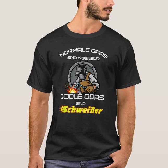 T-shirt Cool Grandpas, Funny Welder Metal Builder Shipbuil (Devant)