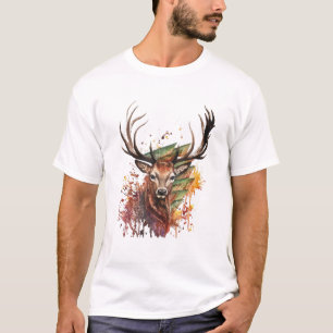 T-shirt Cool Graphic Deer Buck Chasse Chasse Chasseurs Cad