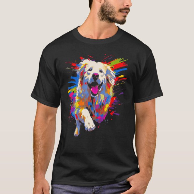 T-shirt Cool Great Pyrenees Dog (Devant)