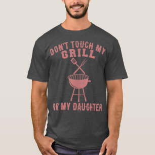 T-shirt Cool Grill Père Cadeau Pour Hommes Drôle Protect