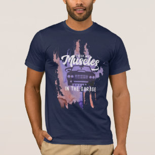 T-shirt cool grunge muscle chemise conception graphique de