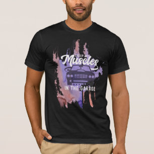 T-shirt Cool Grunge Muscle Chemise Voiture Design graphiqu