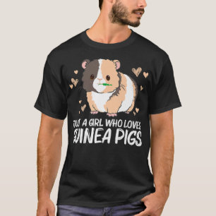 T-shirt Cool Guinée Pig For Girls Kids Wheek Fluffy Cavy P