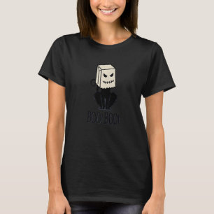 T-shirt Cool Halloween Meow Boo Boo Cat Illustration