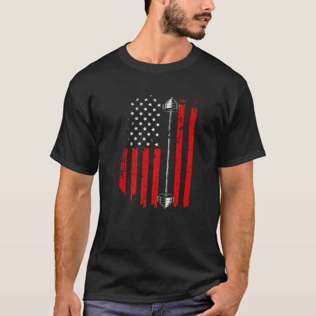 T-shirt Cool haltérophilie Cadeau amusant Bodybuilding Amé (Devant)