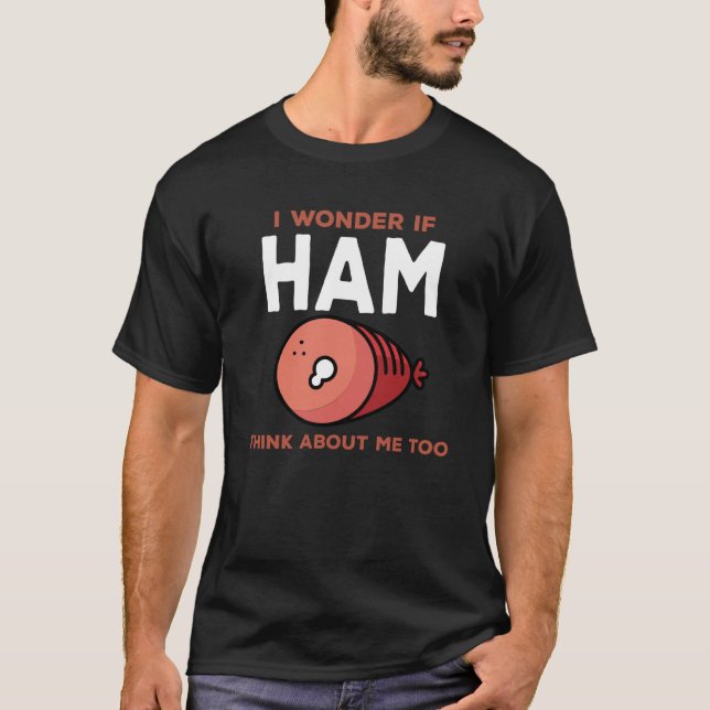 T-shirt Cool Ham Outfit Love Pork Meat (Devant)