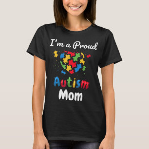 T-shirt Cool Heart Puzzle Pièces Light It Up Blue pour pro