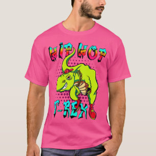 T-shirt Cool HipHop TRex Dinosaur Rap MC