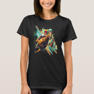 T-shirt Cool Horseracing pour Jockeys et chevaux