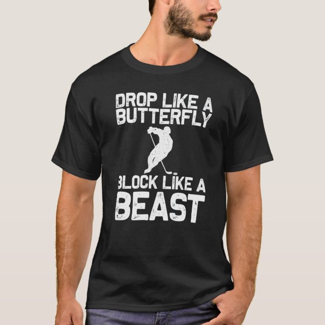 T-shirt Cool Ice Hockey For Men Women Goalie Hockey  Playe (Devant)