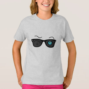T-shirt Cool iconic winkS black sunglassS