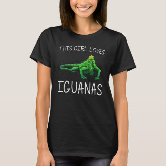 T-shirt Cool Iguana Pour Filles Enfants Lizard Reptile Her