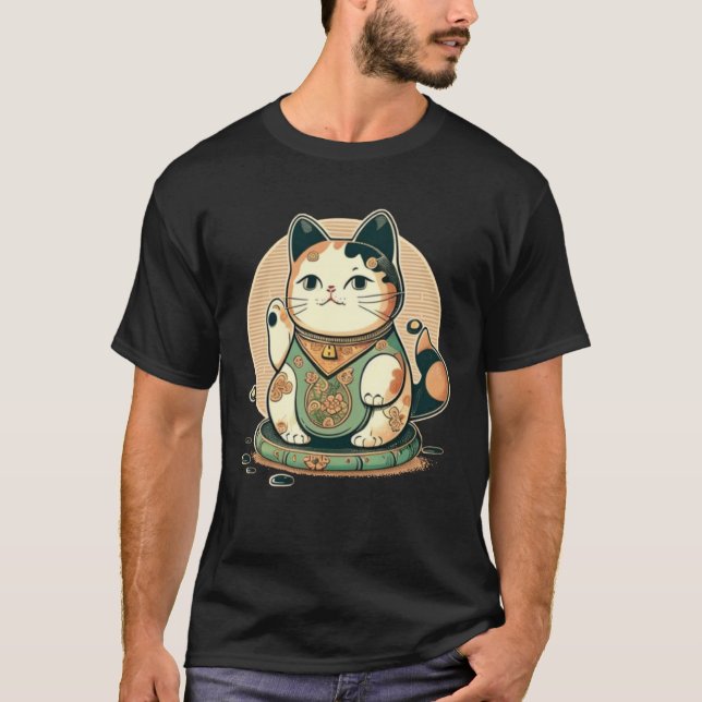 T-shirt Cool Japan Cat (Devant)
