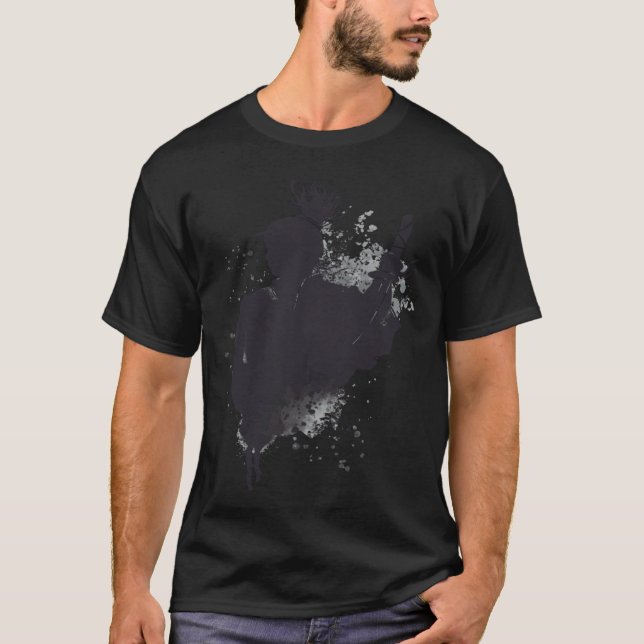 T-shirt Cool Japanese Artwork Samurai Warrior Ink Style (Devant)