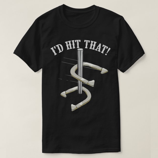 T-shirt Cool Je frapperais ce drôle de Horseshoe Joueur de (Design devant)