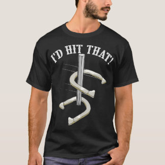 T-shirt Cool Je frapperais ce drôle de Horseshoe Joueur de