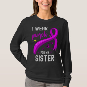 T-shirt Cool Je Porte Du Violet Pour Ma Soeur Lupus Sensib
