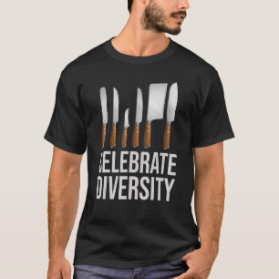T-shirt Cool Knife For Men Women Kitchen Cooking Knife Col