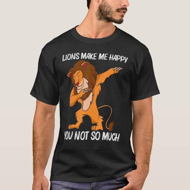 T-shirt Cool Lion For Men Women Jungle Safari Animal  2 (Devant)