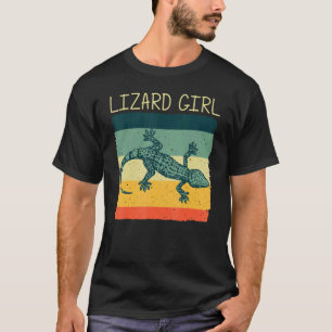 T-shirt Cool Lizard Pour Filles Maman Reptile Animal Lizar