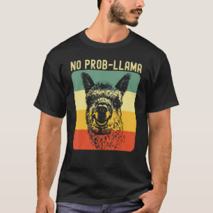 T-shirt Cool Llama For Men Women No Prob Llama Alpaca Farm